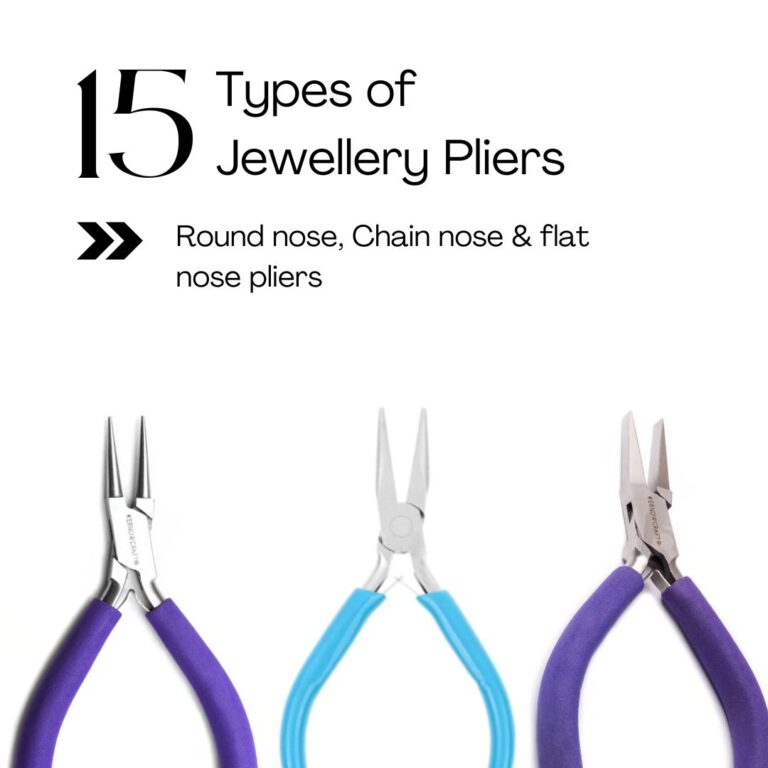 Types of jewellery pliers and their uses
