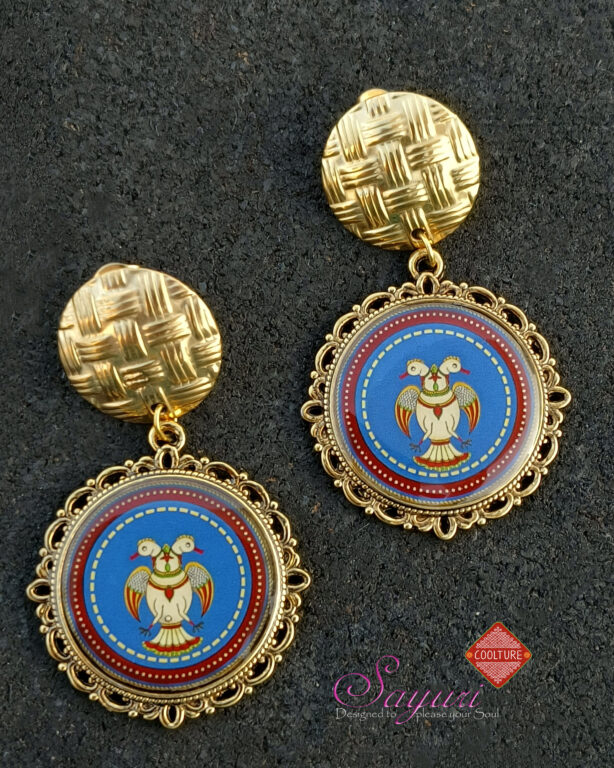 Gandaberunda earrings