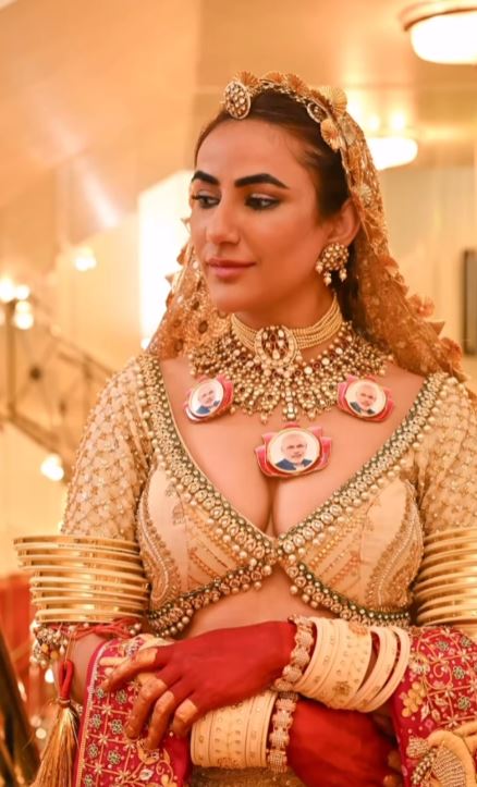 Ruchi Gujjar's Modiji necklace