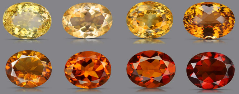 colours of Citrine gemstone