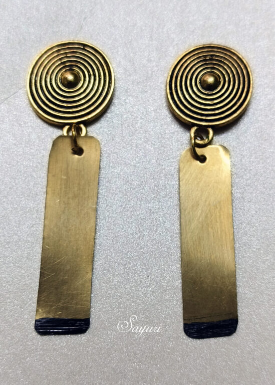 Jewellery gifts brass earrings