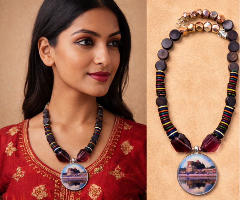Tiruchirapalli Rockfort Pendant Necklace