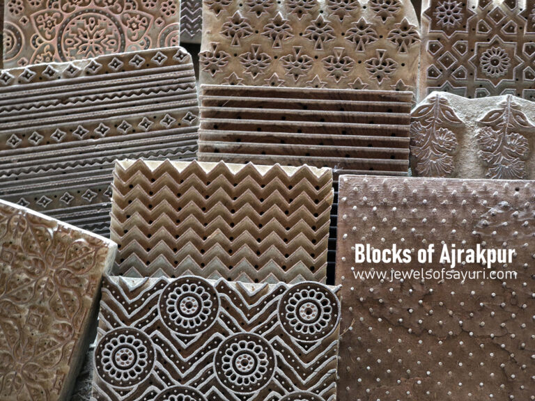 Ajrak block printing - Craft villages of Bhuj
