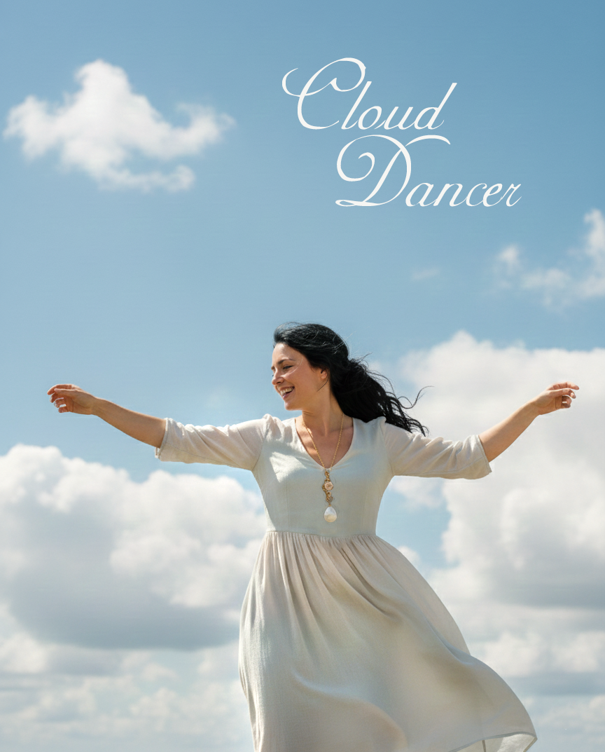 colour of the year cloud dancer necklace