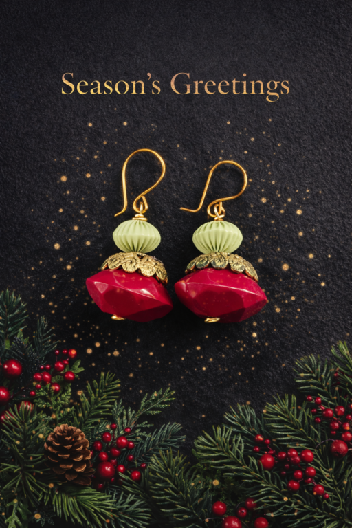 christmas earrings