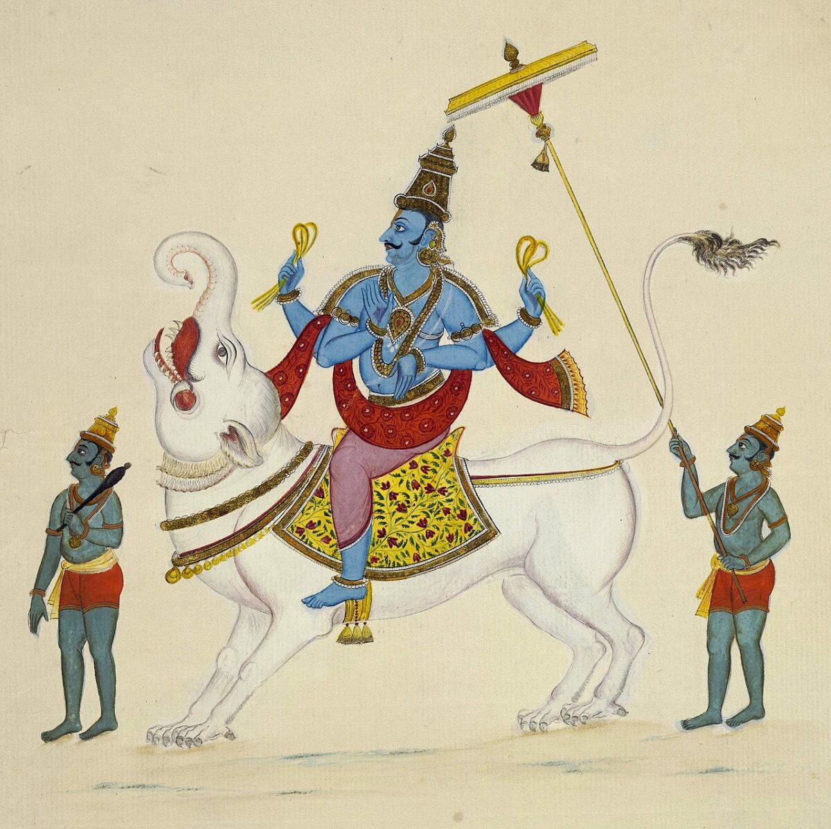 Varuna on the mythical makara