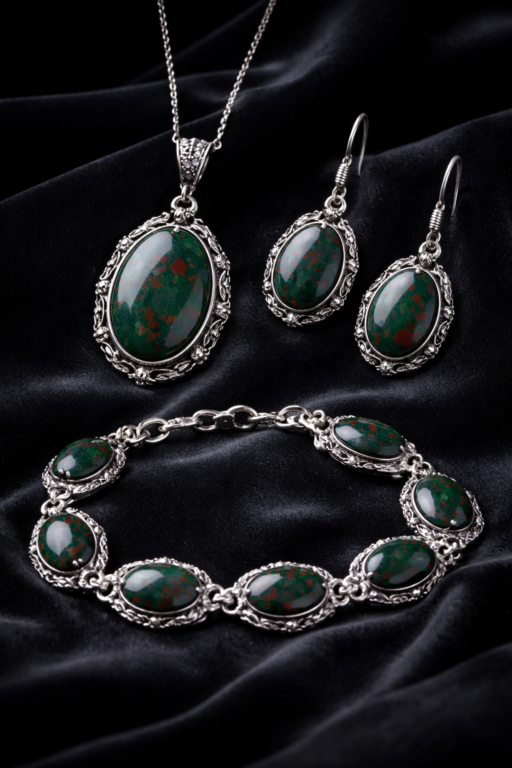 Bloodstone jewellery for March