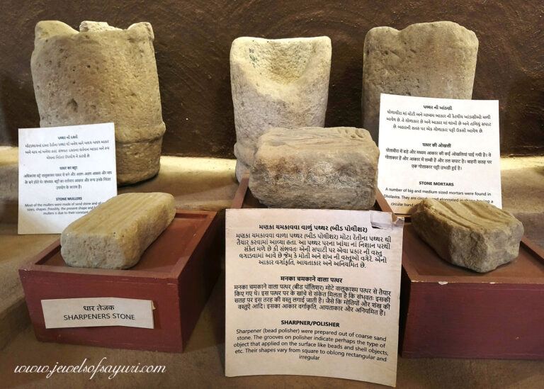 Dholavira museum bead stone