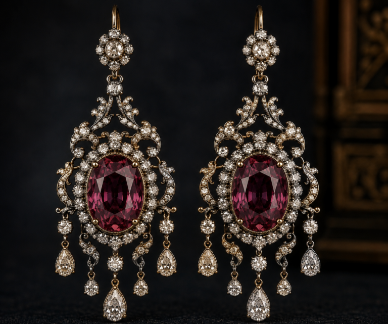 Alexandrite earrings