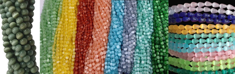 Monalisa beads, gleamy moonstones and aura quartz